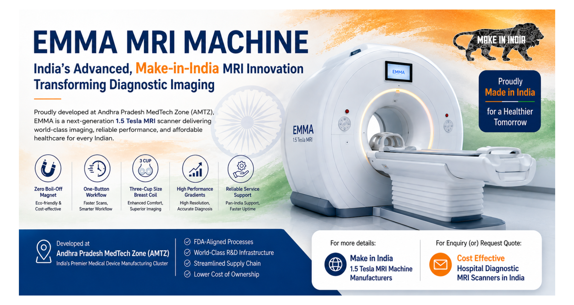 Emma MRI machine, a Make-in-India advanced MRI scanner delivering high-quality diagnostic imaging