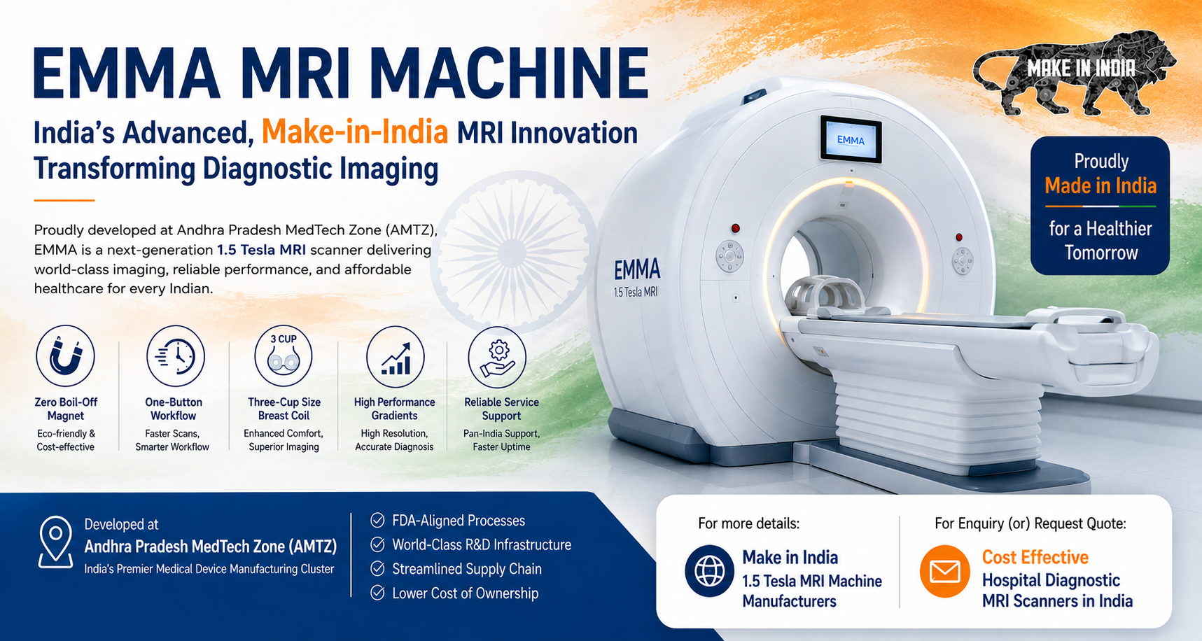 Emma MRI machine, a Make-in-India advanced MRI scanner delivering high-quality diagnostic imaging
