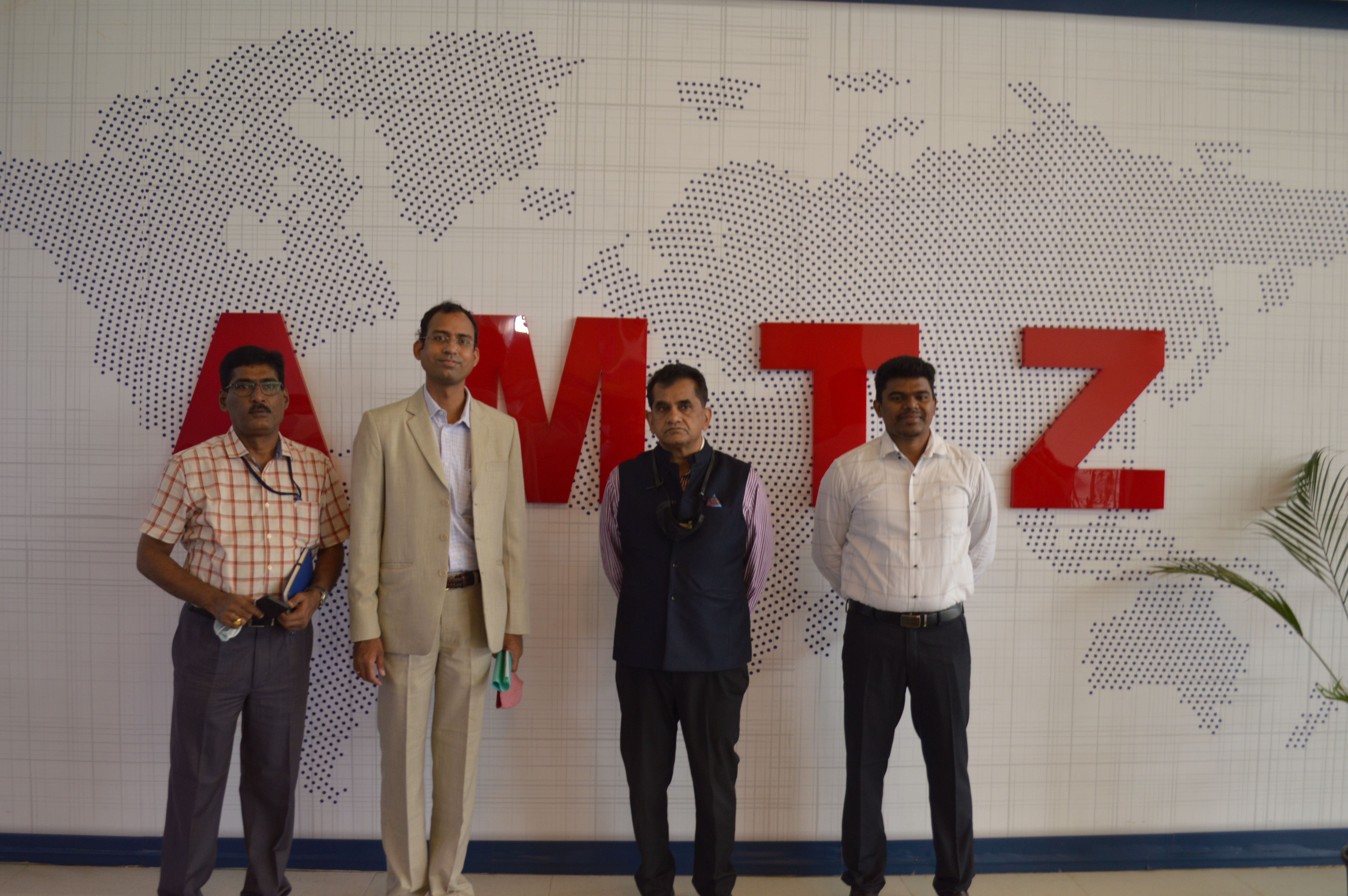 Dr. Jitendra Sharma of AMTZ meets with Mr. Amitabh Kant, Former CEO of Niti Aayog, at the AMTZ campus to discuss Health Care Technology and Medical Care Technology in India